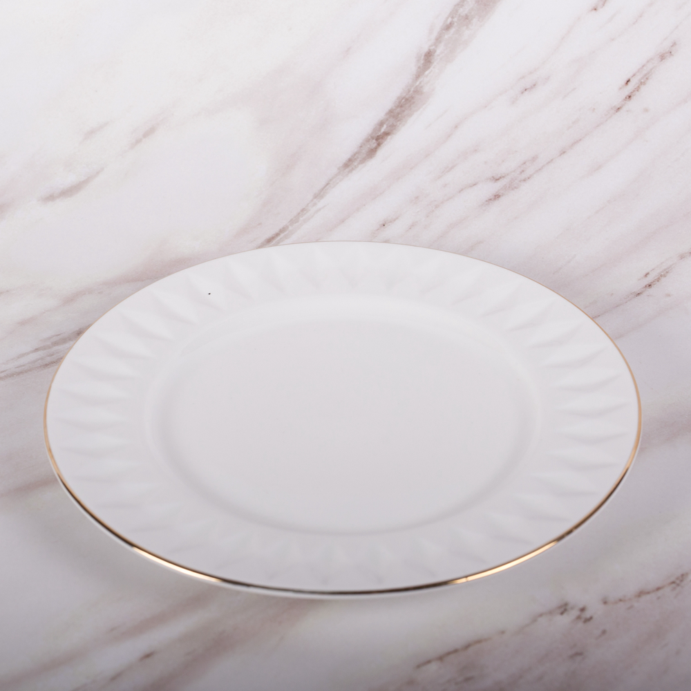 white porcelain plates